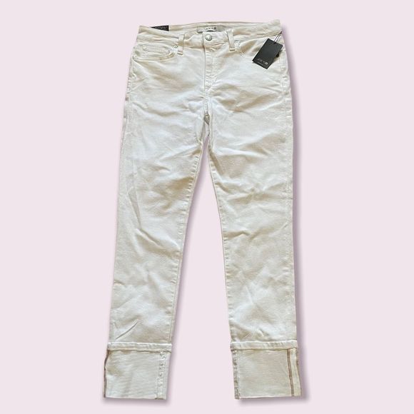Joe’s - Cuff Crop Flawless White Jeans - sizes 28 - Picture 4 of 6